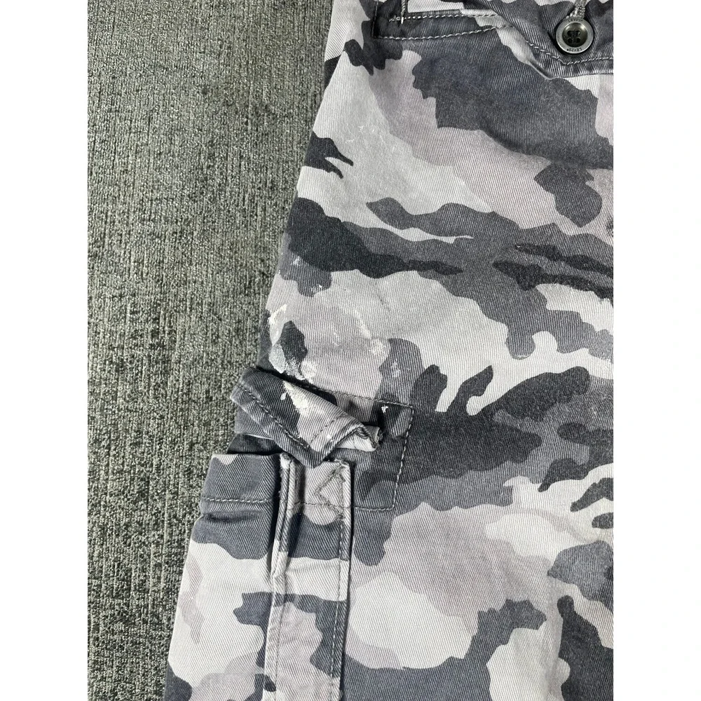 Levis Mens Grey Camo Cargo Pants Urban Camouflage Straight Leg W33 L32